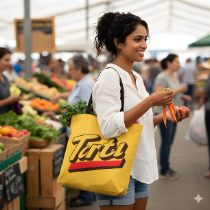 Retro "Tartu" Tote Bag - Estética do Pop Negrito