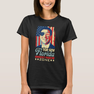 Retro Top Gov Ron DeSantis Freed America