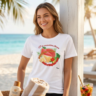 Retro Tropical Fruit T-Shirt Watermelon Pineapple 