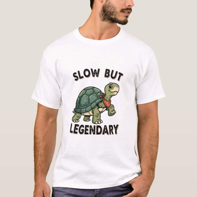 Retro Turtle Legendary Pace Men’s Graphic T-Shirt (Frente)