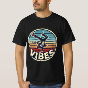 Retro Vibes: Breakdancer em ação Clássica T-Shirt