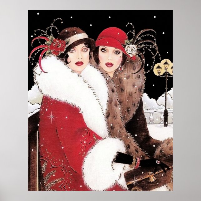 Retro vintage art deco poster (Frente)