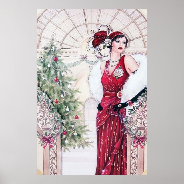 Retro vintage art deco poster (Frente)