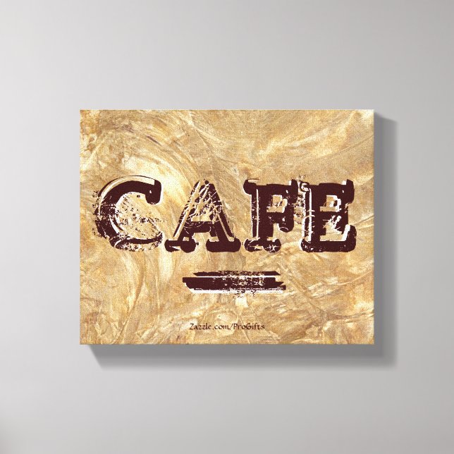 Retro Vintage Cafe Canvas (Frente)