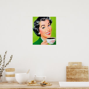 Retro vintage - poster do café