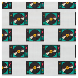 retro vintage record player tecido