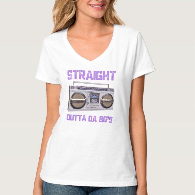 Retro, vintage, t-shirt dos anos 80 (Frente)