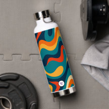 Retro Wavy Pattern Modern Abstract 