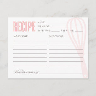 RETRO WHISK CARTÕES DE RECEITA