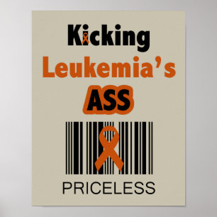 Retrocedendo a leucemia - poster impagável