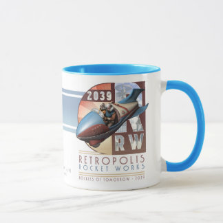 Retropolis Rocket trabalha a caneca