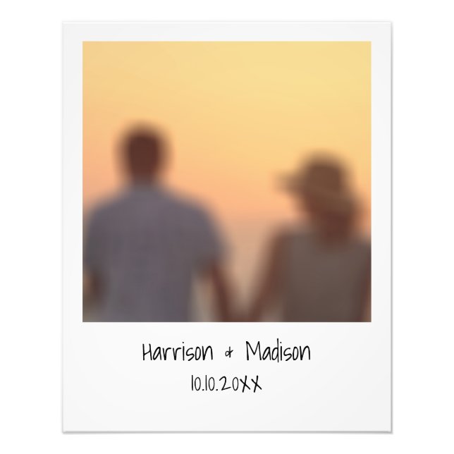 Retrorando nomes de fotos instantâneas poster pers (Frente)