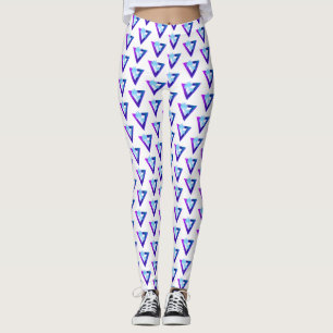 RETROWAVE SYNTHWAVE PALMEIRAS LEGGINGS TRIÂNGULO