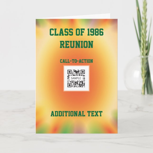 Reunião de classe Modelo da placa de saudação (Frente)