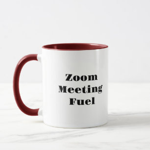 Reunião de zoom Combustível caneca de dois tons