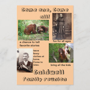 Reunião Familiar de Convites Humorísticos