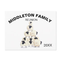 Reunião Familiar Reunindo Convite Negro Divertido