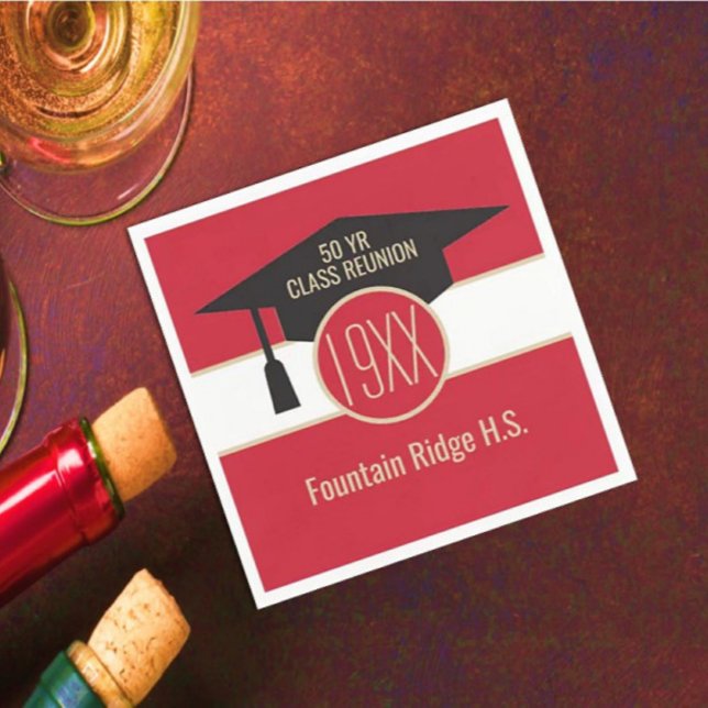 Reunião! Guardanapos de reunião de classe personal (Criador carregado)