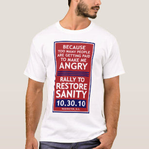 Reunião para restaurar o t-shirt da sanidade