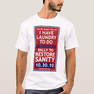 Reunião para restaurar o t-shirt da sanidade