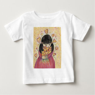 Reunindo Camisa Personalizada de Arte de Corações