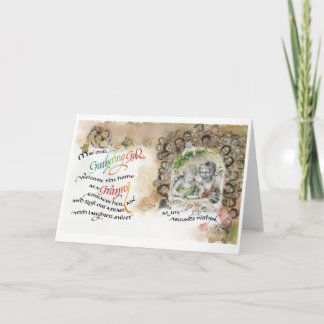 Reunindo Deus/Vovó, Cartão de Saudação Dobrado, 5"