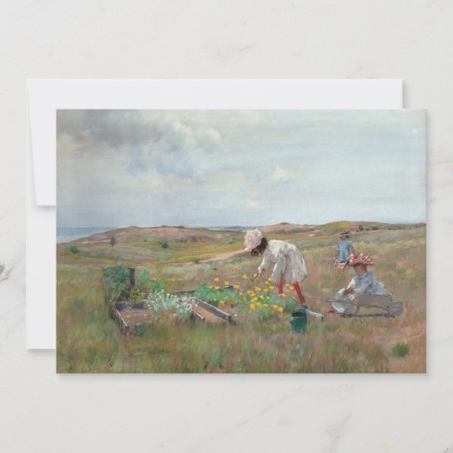 Reunindo Flores | William Merritt Chase (Frente)