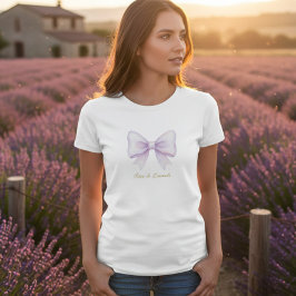 Rêve de Lavande Bow T-Shirt