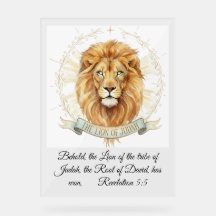 Revelação 5:5 Leão de Judá Aquarela Bíblica
