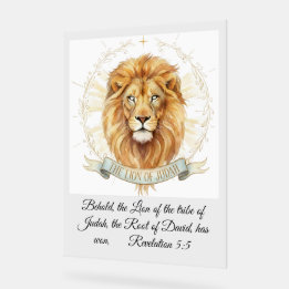 Revelação 5:5 Leão de Judá Aquarela Bíblica