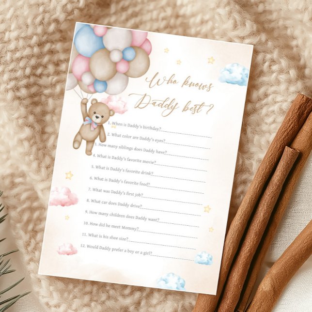 Revelação do Sexo Mal Podemos Esperar Jogo Quem Sa (Bear Gender Reveal Game)