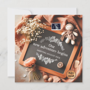 Revelação Personalizada de Gravidez - Foto de Ultr
