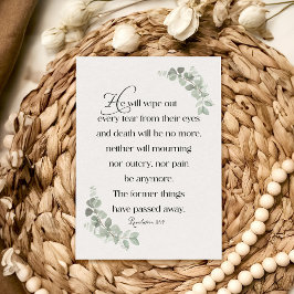 Revelações Cartão de condolências 21:4