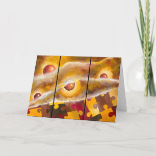 Revelando cartão de saudação Life