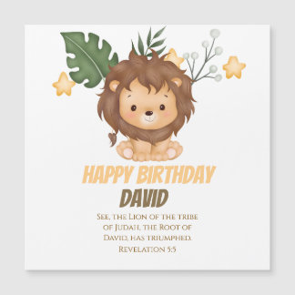 Revelation 5:5 Lion of Judah Christian Greetings 