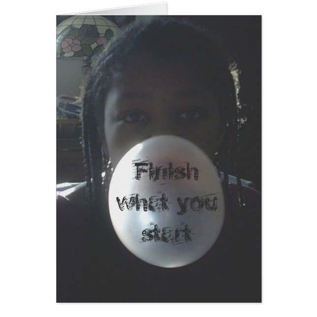 Revestimento o que você começa o cartão (Frente)