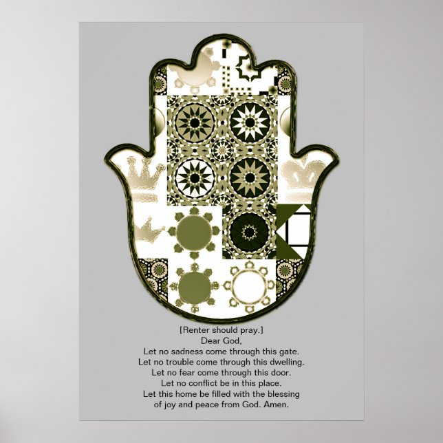 Revisited Khamsa Hand Poster Design 1 Renter (Frente)