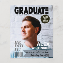 Revista BUDGET Estilo de Capa Anúncio do Grad Guy