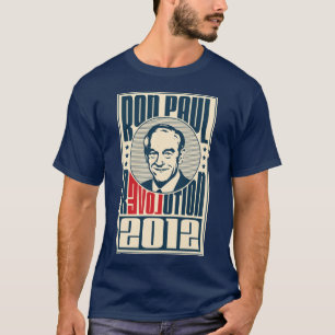 Revolução 2012 de Ron Paul - t-shirt escuro