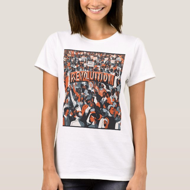 "Revolução" camiseta gráfica (Frente)