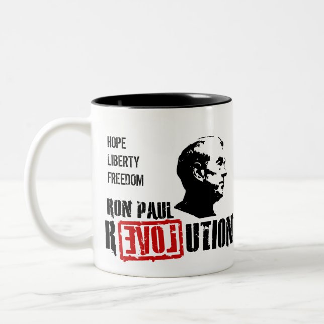Revolução de Ron Paul - esperança para a caneca de (Esquerda)