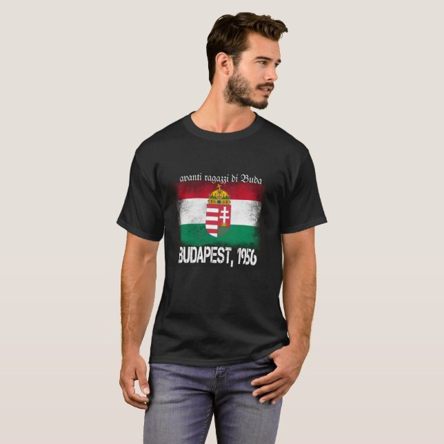Revolução Húngara T-Shirt Budapest 1956 (Frente Completa)