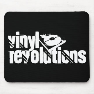 Revoluções pretas Mousepad do vinil