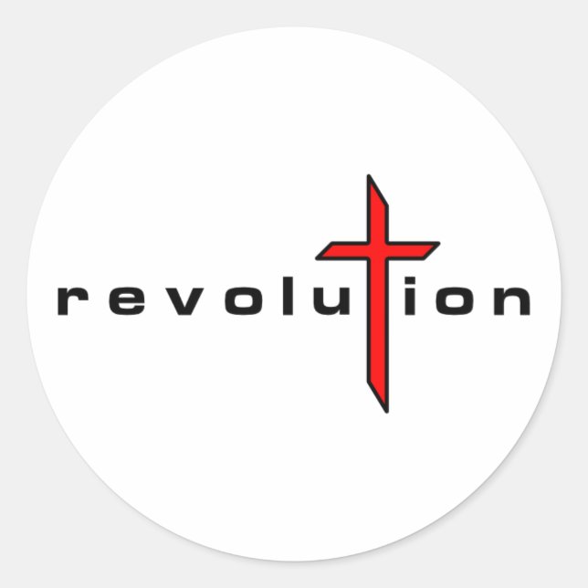 revoluTion - Adesivo clássico (Frente)