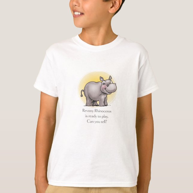 Revony Rhinoceros - T-Shirt Infantil (Frente)