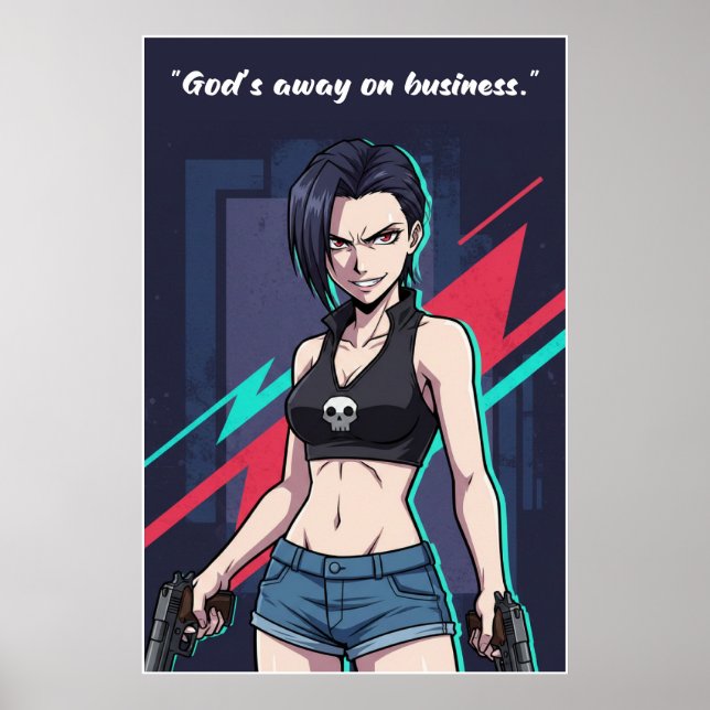 Revy – Black Lagoon Motivation Poster | Anime (Frente)