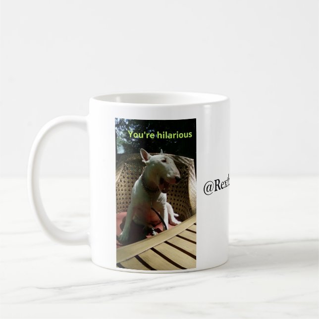 Rex A tevê Terrier você é caneca divertida (Esquerda)