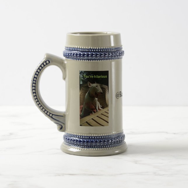 Rex "você é" caneca de cerveja divertida (Esquerda)