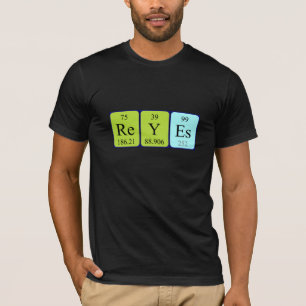 Reyes - Camisa periódica do nome da mesa