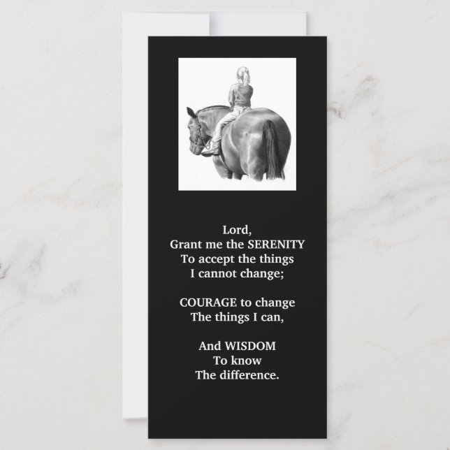 REZA DE SERENITY:GAROTA:CAVALO:ARTE DO LÁPIS:CARTÃ (Frente)